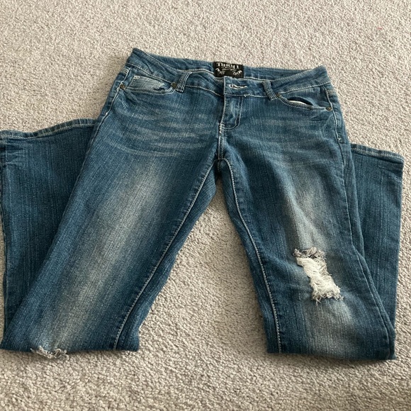 Thrill Denim - THRILL Distressed Skinny Jeans